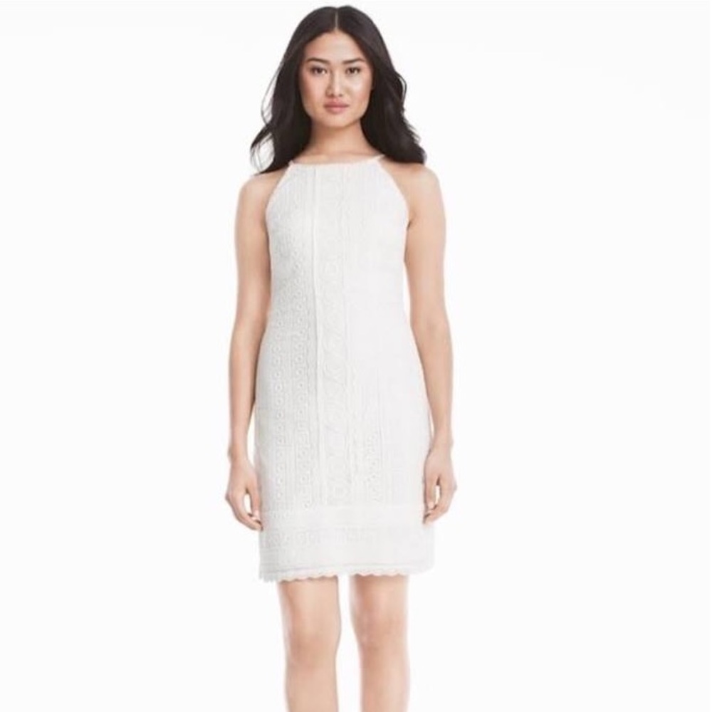 White House Black Market White Lace mini Dress